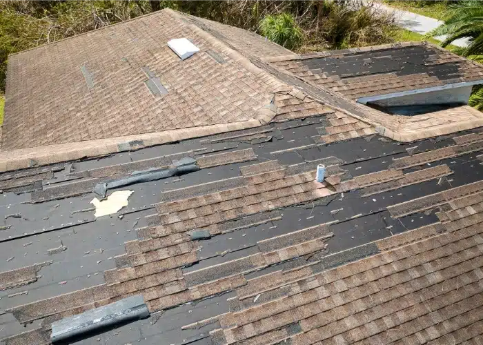 Roof damage assessment after severe weather
